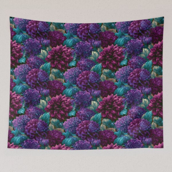 Item preview, Bold Dahlias Print - Hawaiian Flower Pattern  - Gifts For Sister designed and sold by RoyalStarsPatts.