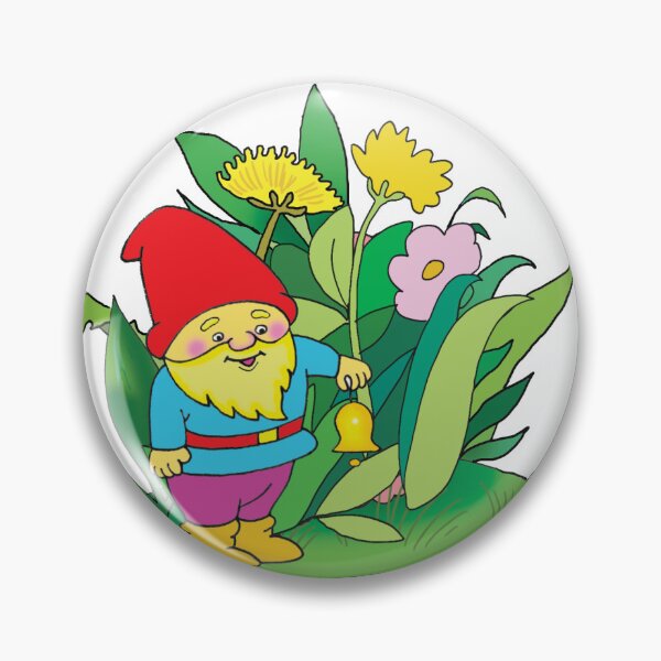Item preview,  cheerful gnome with a flower designed and sold by sonaadalian.