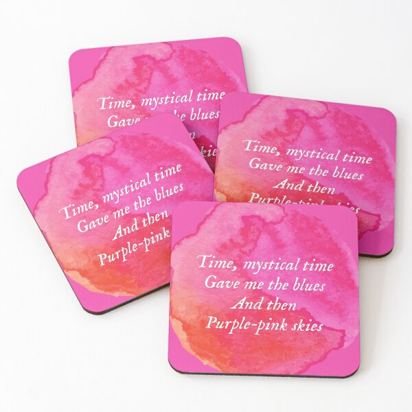 Item preview, invisible string - folklore - water colors, purple pink skies designed and sold by taylorvinyls.