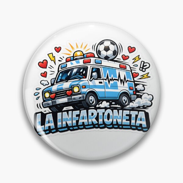 Artikelvorschau, La Infartoneta – argentinischer Fußballfan-Humor-Aufkleber entworfen und verkauft von KawaiiOrbit.