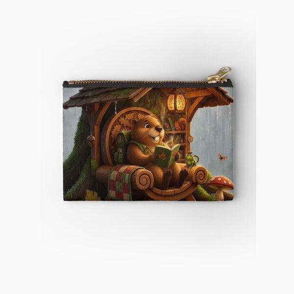 Item preview, Happy Beaver Adventures – Rainy Day Reading designed and sold by Clothes With Smiling Animals Walt Gral.