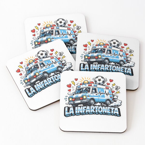 Item preview, La Infartoneta – Argentina Football Fan Humor Sticker designed and sold by KawaiiOrbit.