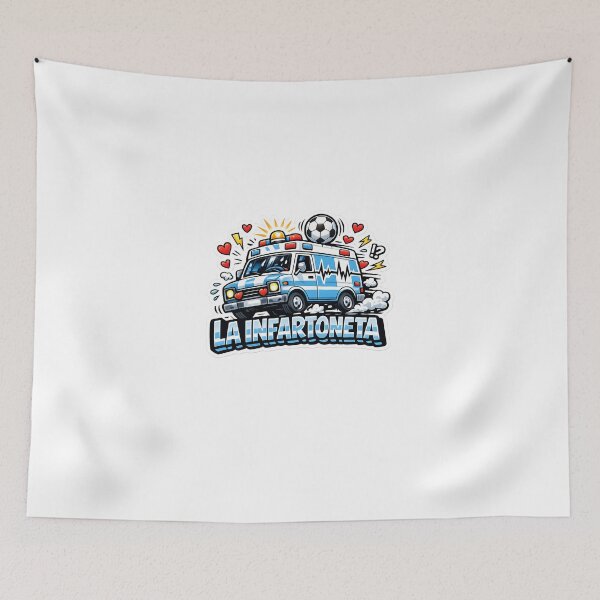 Item preview, La Infartoneta – Argentina Football Fan Humor Sticker designed and sold by KawaiiOrbit.