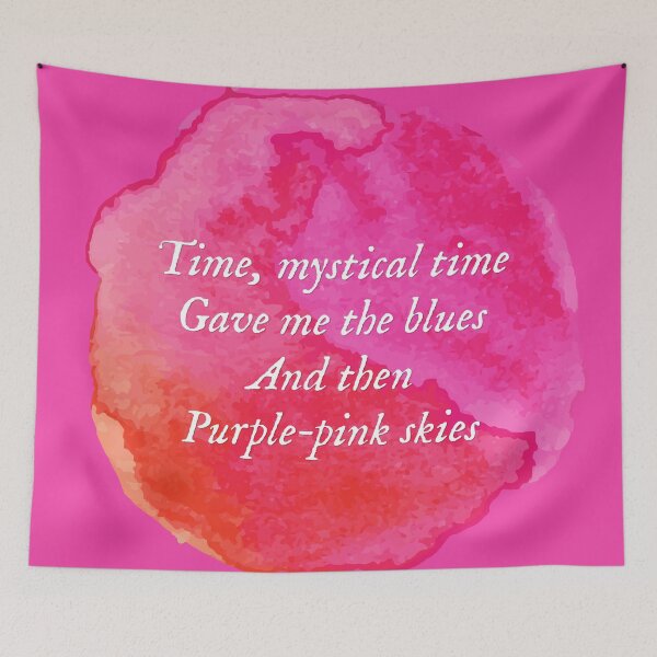 Item preview, invisible string - folklore - water colors, purple pink skies designed and sold by taylorvinyls.