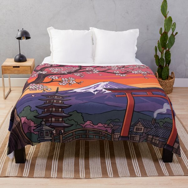 Item preview, Sakura Sunset Over Mount Fuji designed and sold by Mousy-Art.
