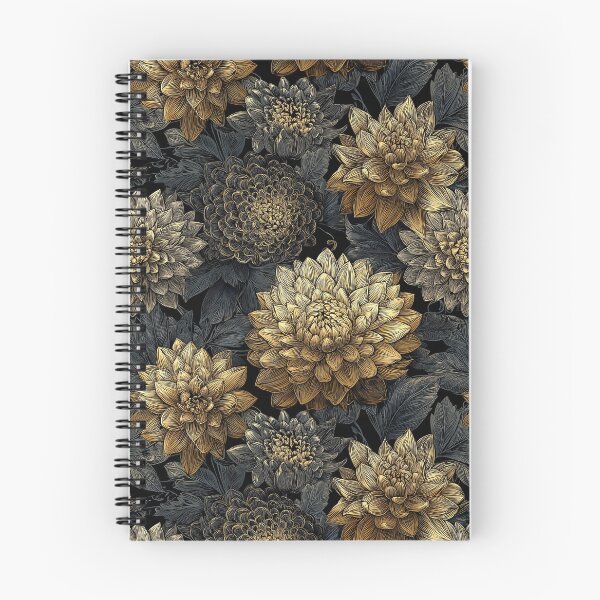 Item preview, Elegant Dahlias Floral  - Birth Flower Pattern  - Gifts For Wife designed and sold by RoyalStarsPatts.