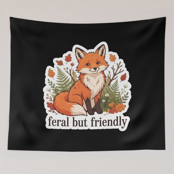 Item preview, Cute Feral But Friendly Forest Fox designed and sold by Owcomm.