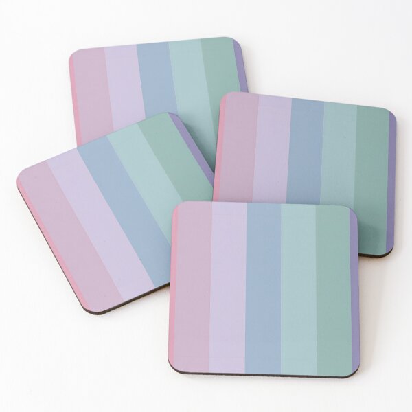 Item preview, Cool summer colour palette stripe design designed and sold by KLflorals.