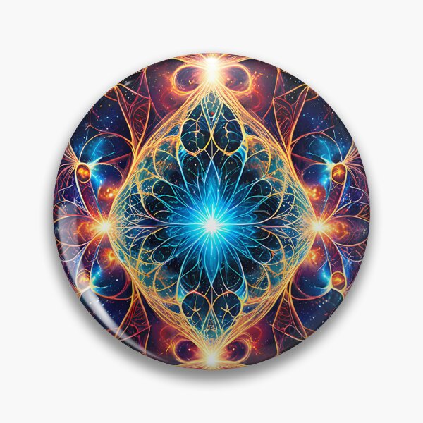 Item preview, Futuristic Mandala Space Core Neon Energy designed and sold by CuteSlothWorld.