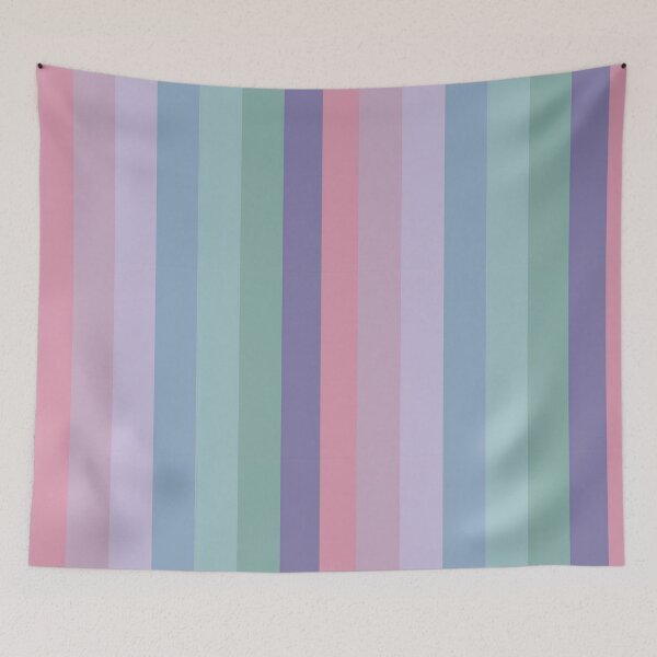 Item preview, Cool summer colour palette stripe design designed and sold by KLflorals.
