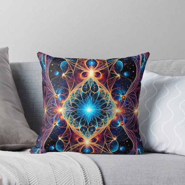 Item preview, Futuristic Mandala Space Core Neon Energy designed and sold by CuteSlothWorld.