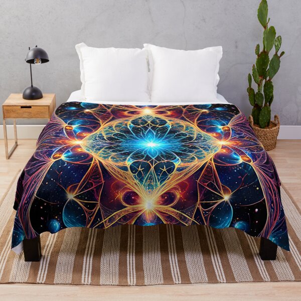 Item preview, Futuristic Mandala Space Core Neon Energy designed and sold by CuteSlothWorld.