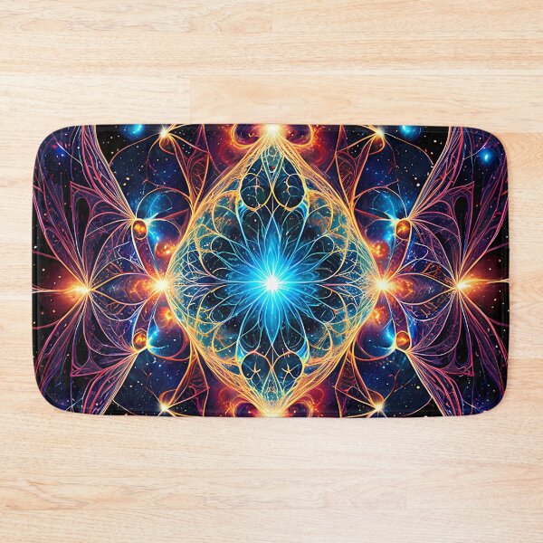 Item preview, Futuristic Mandala Space Core Neon Energy designed and sold by CuteSlothWorld.