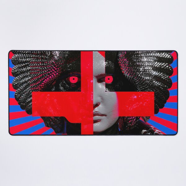Item preview, Psychedelic Woman Beneath Crimson Cross designed and sold by bubblegoth.
