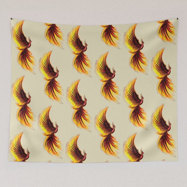 Item preview, Majestic Phoenix Rising - Fiery Mythical Firebird Art designed and sold by URSM.