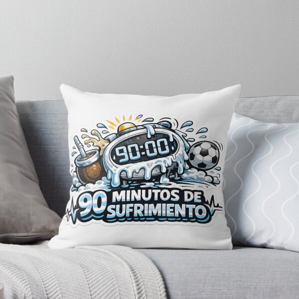 Item preview, 90 Minutos de Sufrimiento – Argentina Football Fan Sticker designed and sold by KawaiiOrbit.