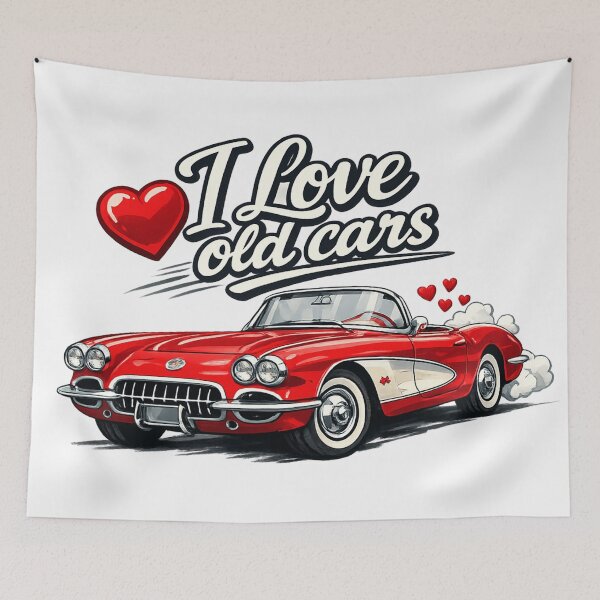 Item preview, I love old cars corvette designed and sold by PabDam.