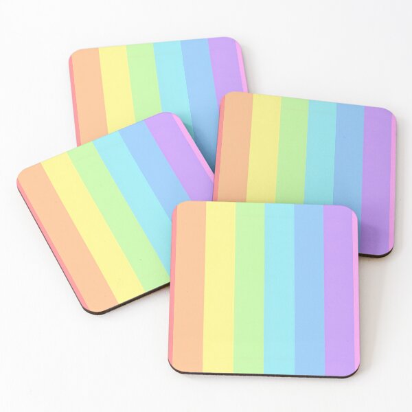 Item preview, Light spring colour palette stripe design designed and sold by KLflorals.