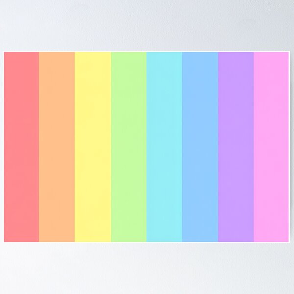 Item preview, Light spring colour palette stripe design designed and sold by KLflorals.