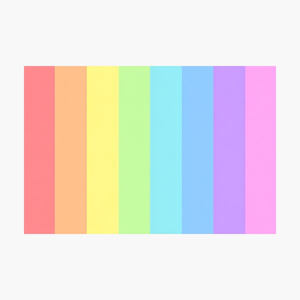 Item preview, Light spring colour palette stripe design designed and sold by KLflorals.