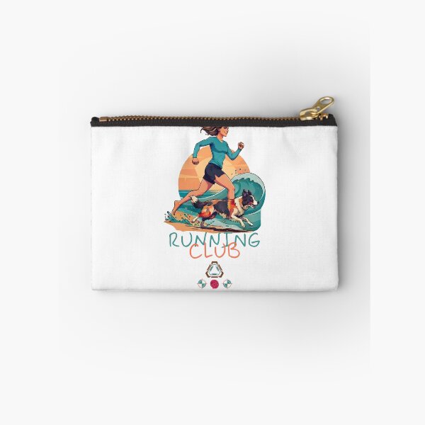 Item preview, Run Club: Sunset Beach Jog with Border Collie designed and sold by Whimsy Trail Co.