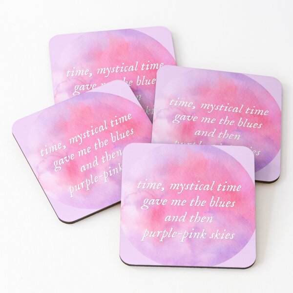 Item preview, invisible string  - water colors, purple pink skies folklore designed and sold by taylorvinyls.