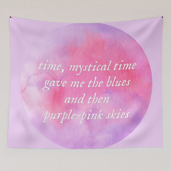 Item preview, invisible string  - water colors, purple pink skies folklore designed and sold by taylorvinyls.