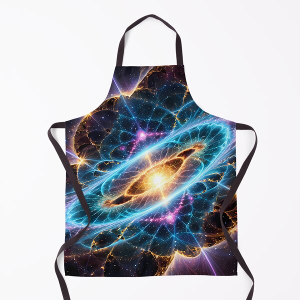 Item preview, Cosmic Nebula Neon Cyberpunk Desk Mat Art designed and sold by CuteSlothWorld.