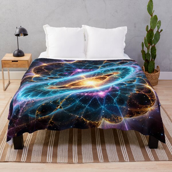 Item preview, Cosmic Nebula Neon Cyberpunk Desk Mat Art designed and sold by CuteSlothWorld.