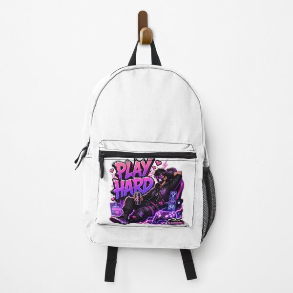 Item preview, PLAY HARD Gaming Sticker – Neon Gamer Streetwear Graphic Design designed and sold by Stylestickers55.