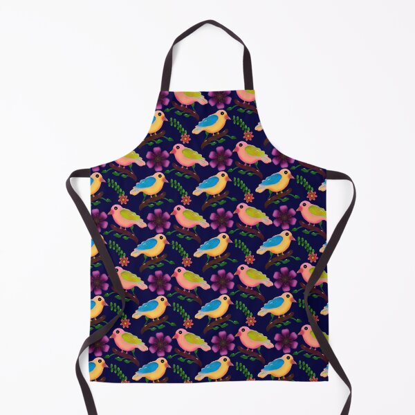 Item preview, Colorful Bird Floral Seamless Pattern | Hand Drawn Songbirds & Flowers | Whimsical Botanical Nature Print designed and sold by HopeAndHustle.