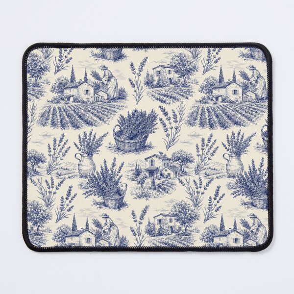 Item preview, Lavender French Toile Provencal Seamless Pattern designed and sold by Inkworksbyshery.