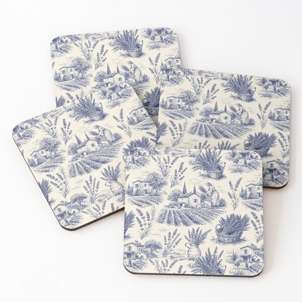 Item preview, Lavender French Toile Provencal Seamless Pattern designed and sold by Inkworksbyshery.