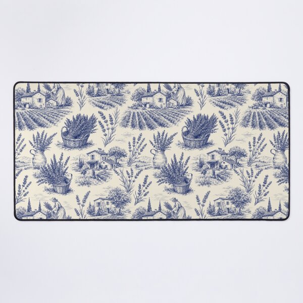 Item preview, Lavender French Toile Provencal Seamless Pattern designed and sold by Inkworksbyshery.