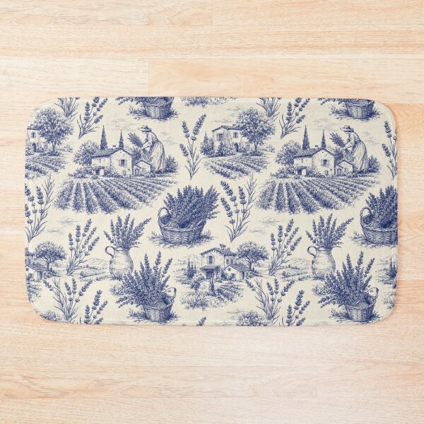 Item preview, Lavender French Toile Provencal Seamless Pattern designed and sold by Inkworksbyshery.