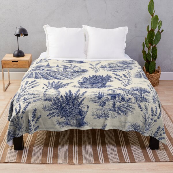 Item preview, Lavender French Toile Provencal Seamless Pattern designed and sold by Inkworksbyshery.
