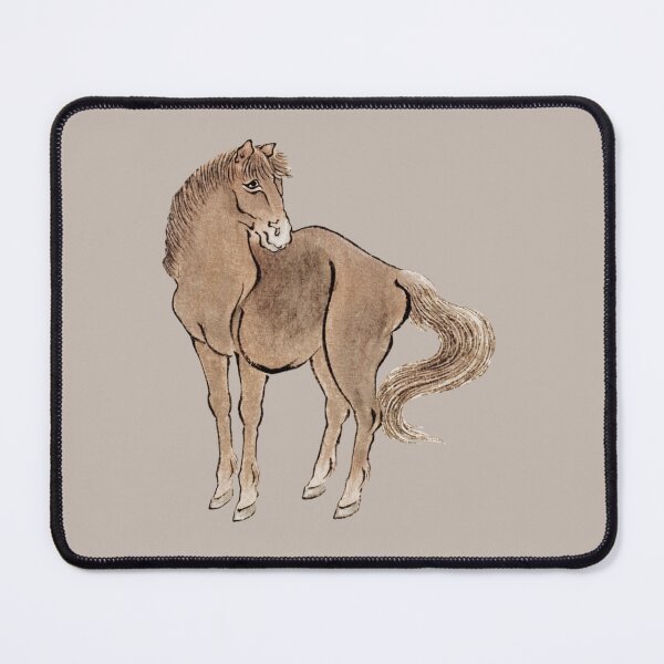 Item preview, Japanese Animal Art - Forse  - Modern Ukiyo-e - Japandi, Breige designed and sold by Black Swallow.