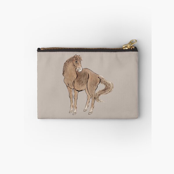 Item preview, Japanese Animal Art - Forse  - Modern Ukiyo-e - Japandi, Breige designed and sold by Black Swallow.
