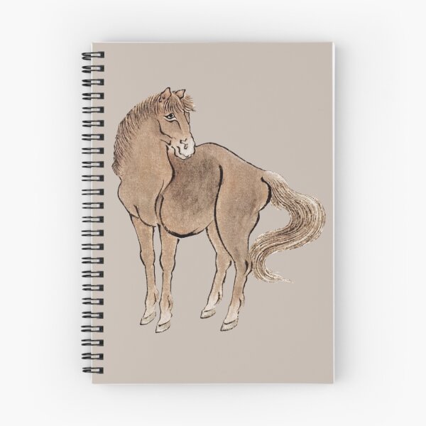 Item preview, Japanese Animal Art - Forse  - Modern Ukiyo-e - Japandi, Breige designed and sold by Black Swallow.