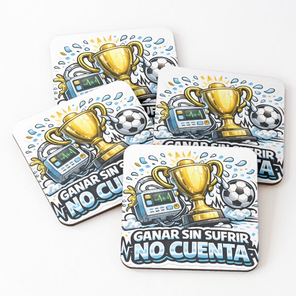 Item preview, Ganar Sin Sufrir No Cuenta – Argentine Football Humor Sticker designed and sold by KawaiiOrbit.