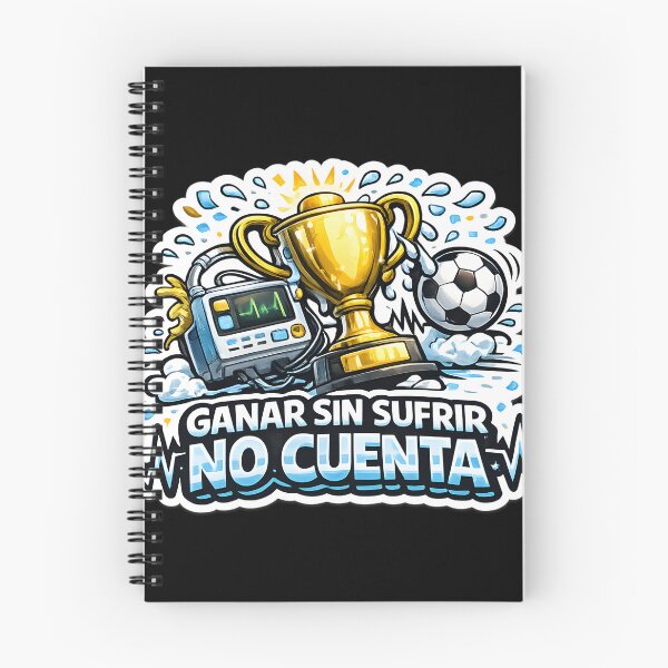 Item preview, Ganar Sin Sufrir No Cuenta - Humor del fútbol argentino Pegatina designed and sold by KawaiiOrbit.