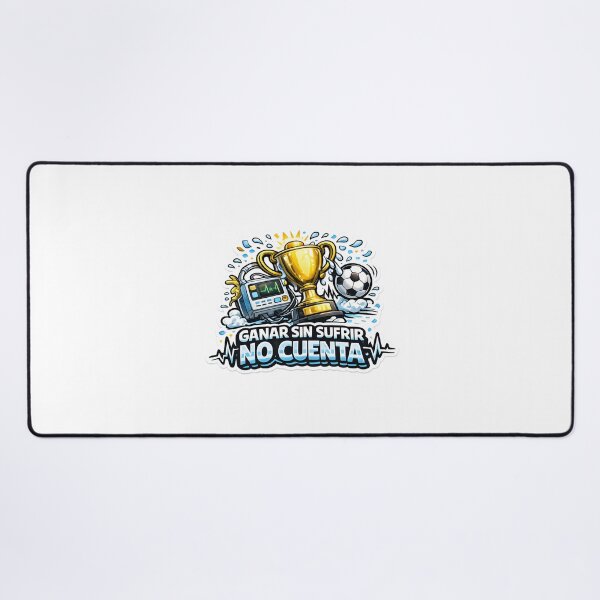 Item preview, Ganar Sin Sufrir No Cuenta – Argentine Football Humor Sticker designed and sold by KawaiiOrbit.