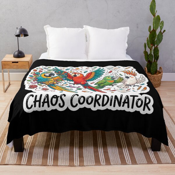 Item preview, Colorful Parrots Funny Chaos Coordinator Quote designed and sold by Owcomm.