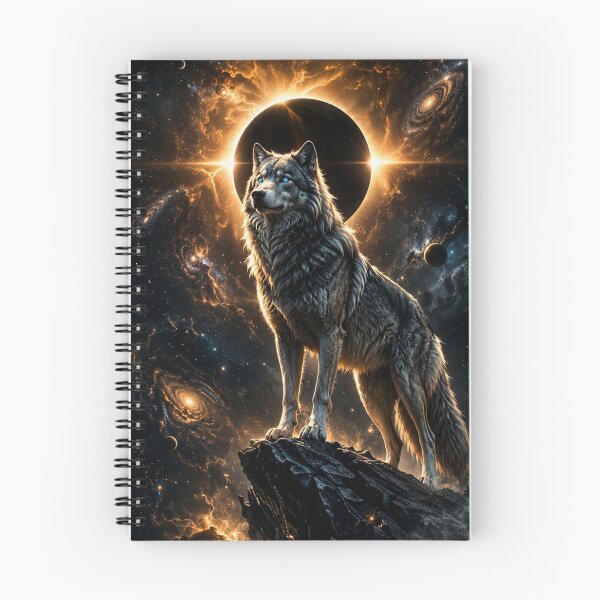 Item preview, Cosmic Wolf – Guardian of the Universe designed and sold by Gold&pixels.