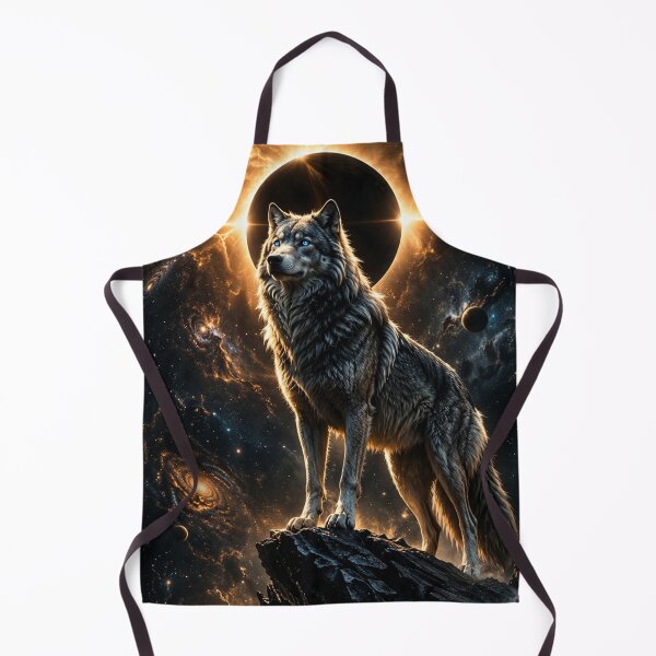 Item preview, Cosmic Wolf – Guardian of the Universe designed and sold by Gold&pixels.