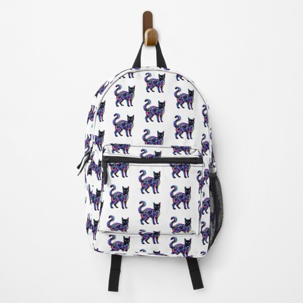 Item preview, Neon Psychedelic Abstract Liquid Whirl Cat designed and sold by CatstheticShop1.