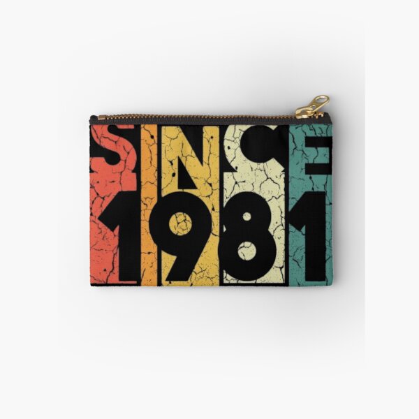 Item preview, Since 1981 Vintage Bold Typography T-Shirt | Colorful Retro Birthday Design designed and sold by RajDeals.