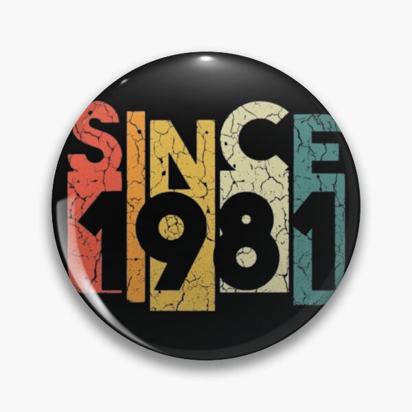 Item preview, Since 1981 Vintage Bold Typography T-Shirt | Colorful Retro Birthday Design designed and sold by RajDeals.
