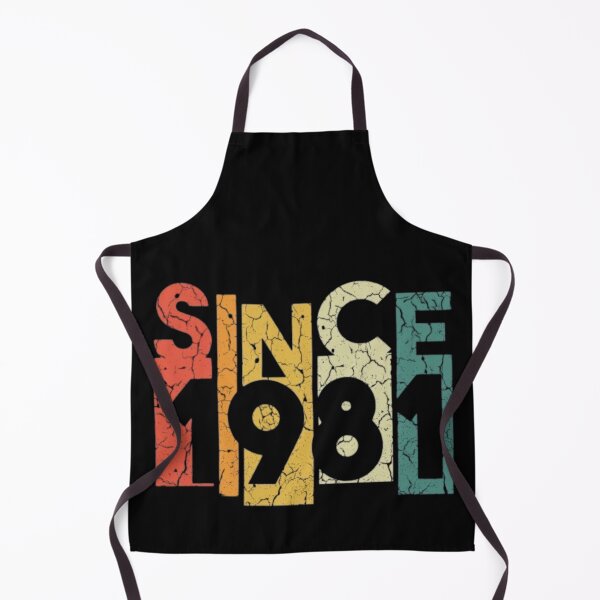 Item preview, Since 1981 Vintage Bold Typography T-Shirt | Colorful Retro Birthday Design designed and sold by RajDeals.