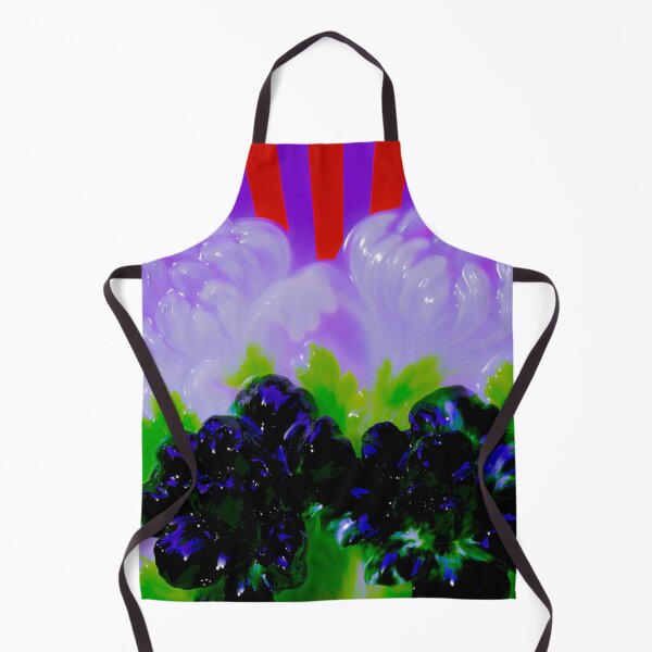 Item preview, Psychedelic Black Flowers Beneath Neon Rays designed and sold by bubblegoth.